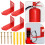 8Pcs Universal Red Metal Fire Extinguisher Wall Hook Mounting Kit 9