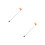 2Pcs Multi-Color Reflective Bicycle and Mobility Scooter Safety Flags 5