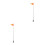 2Pcs Multi-Color Reflective Bicycle and Mobility Scooter Safety Flags 9