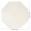 2Pcs White Rainproof Polyester Canopy Replacement for Patio Umbrella 9