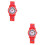 2Stk Cartoon Kinder-Armbanduhr Quarz 4