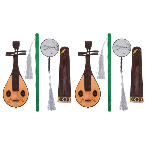 8Stk Alte Musikinstrumente Deko, Mini Accessoires 1