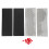 3Sets Small Pet Wheel Replacement Pad Black Silent Abrasive Mat 3