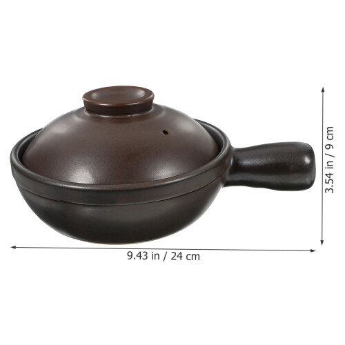 3Pièces Casserole Traditionnelle Brune Pour Cuisson Familiale 1