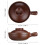 3Pièces Casserole Traditionnelle Brune Pour Cuisson Familiale 3