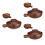 3Pièces Casserole Traditionnelle Brune Pour Cuisson Familiale 7