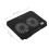 2Pièces Support Ventilateur Pour Laptop Polyvalent Et Durable Noir 2