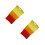 2Pcs Double-Sided Folding Dance Fans with Bamboo and Silk Multicolor 4