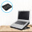 2Pièces Support Ventilateur Pour Laptop Polyvalent Et Durable Noir 7