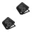 2Pièces Support Ventilateur Pour Laptop Polyvalent Et Durable Noir 8