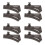 8Pièces Segments De Rails Plastique Noir Pour Circuit De Train Jouet 9