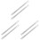 6Pcs Silver Straight Spindle Bars for Old Style and Antique Door Knobs 4