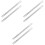 6Pcs Silver Straight Spindle Bars for Old Style and Antique Door Knobs 5