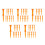 50Pièces Tees Golf Orange Pour Jeu De 5