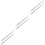 6Pcs Silver Straight Spindle Bars for Old Style and Antique Door Knobs 7