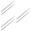 6Pcs Silver Straight Spindle Bars for Old Style and Antique Door Knobs 8