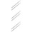 6Pcs Silver Straight Spindle Bars for Old Style and Antique Door Knobs 9