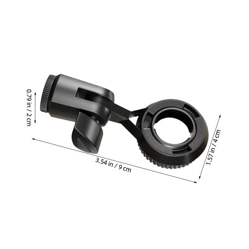20Pcs Black Universal Microphone Clips with 270 Rotation for Home Use 2