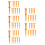 50Pièces Tees Golf Orange Pour Jeu De 9