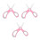 3Pièces Ciseaux Bébé Céramique Rose Sécurisés Pour Enfant 9
