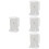 4Pcs White Lace Book Covers Lightweight Protective Sleeves 11