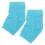 3Pairs Sky-Blue Compact Heel Socks Soft Support for Dry Cracked Heels 2