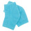 3Pairs Sky-Blue Compact Heel Socks Soft Support for Dry Cracked Heels 3