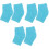 3Pairs Sky-Blue Compact Heel Socks Soft Support for Dry Cracked Heels 5