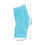 3Pairs Sky-Blue Compact Heel Socks Soft Support for Dry Cracked Heels 10