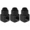 3Pcs Lightweight Black Brass Water Cooling System Rotary Connectors 6