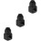3Pcs Lightweight Black Brass Water Cooling System Rotary Connectors 7