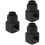 3Pcs Lightweight Black Brass Water Cooling System Rotary Connectors 8