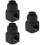3Pcs Lightweight Black Brass Water Cooling System Rotary Connectors 9