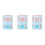 Make-Up Wattepads, Einweg Gesichtspflege Blau Rosa 8
