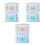 Make-Up Wattepads, Einweg Gesichtspflege Blau Rosa 10
