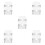 10Pcs Waterproof Plastic Switch for Outdoor Doorbell White 4