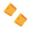 2Pcs Yellow Plastic Reflective Road Markers Enhanced Visibility Safety 9