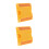 2Pcs Yellow Plastic Reflective Road Markers Enhanced Visibility Safety 10