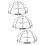 6Pièces Couvre-Detecteurs Acier Inox Protection Cuisine Argent 3