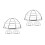 6Pièces Couvre-Detecteurs Acier Inox Protection Cuisine Argent 5