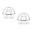 6Pièces Couvre-Detecteurs Acier Inox Protection Cuisine Argent 6