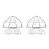 6Pièces Couvre-Detecteurs Acier Inox Protection Cuisine Argent 8