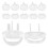 5Sets Transparent Child Safety Outlet Covers Pc Material Socket Plugs 2