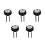 10Pièces Boutons Double Chasse Multi Compatible Wc Ancien 4