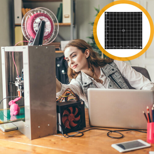2Pièces Accessoire 3D Pièce Chauffante Noir 2
