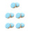 10Pièces Support Épingles Bleu Velours, Croix 5