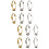 12Pièces Bases Clips Boucles D’oreilles DIY Métal Durable 6