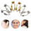 12Pièces Bases Clips Boucles D’oreilles DIY Métal Durable 8