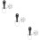 3Ensembles Montage Remorque Noir Durable Compatible 9