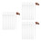 60Pcs Durable Plastic Merchandise Straps White with S Hooks for Retail 9